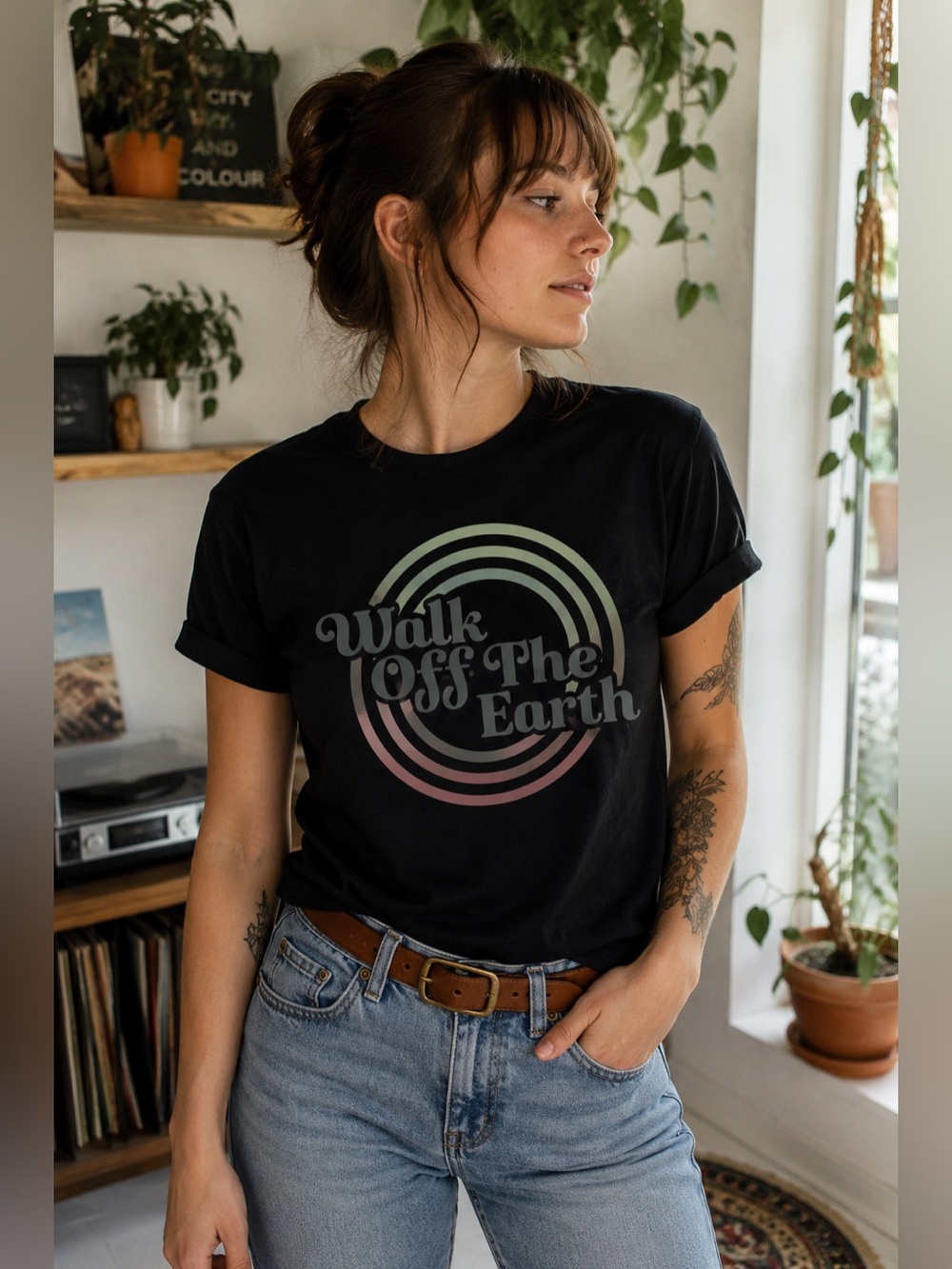 Walk Off The Earth Graphic T-Shirt | American Apparel | Size Small | Retro Band
